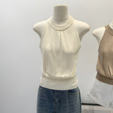 Thailand's Unique And Beautiful Sleeveless Sleeveless Wool Vest Women's Summer 2026 New External Wear Inside And Bottom