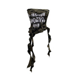 Real Shooting Hottie Camouflage Letter Print Chest Vest With Chest Pad Irregular Ribbon Short Top 8088