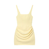 2026 New Summer Fashion Temperament Women's Sexy Sleeveless Bag Hips Tied With Dress