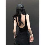 Delawed Slings Small Vest Women Wearing U-Shaped Back Bra In The Body Of A Short Dress On The Bottom