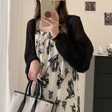 Empty Shawl Summer With Skirt Short Coat Sling Strap Hoodie Women's Ice Knitning Sunscreen Cardigan Thin