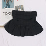 Sweet And Spicy Wind Wearing A Breast Vest Female Pressure Folded Word To Receive Waist Skirt Short Wrapped Chest-Clothed Backwear 8965
