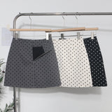 Long-Term Plus Single Real Shot Wave Half Dress Women Summer Anti-Light High-Waisted Thin Ass A Short Skirt 6878