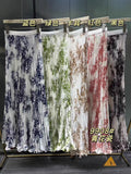 National Feng Shui Ink Painting Print Skirt Women's New High-Waist Long A Word Thin Fishtail Skirt 100-Fold Skirt