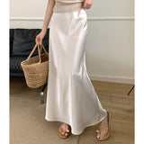 French High-End Korean Version Of Fishtail Half-Dress Women 2026 Spring New High-Rise Thin Temperament Mid-Long Skirt Chic