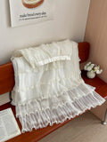French Sweet Mesh Lace Splicing Layer Cake Half-Dress Girl Spring And Summer Shicrist Gentle Super Fairy A Word Dress