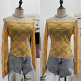 Real Shooting Two Sets Of Sexy Shoulder Single-Layer Thin Mesh Yarn Short T-Shirt + Inner Brat With Chest Pads To Wipe The Chest Vest 8095
