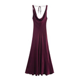 2025 Summer New Women's Fashion Sexy Hot Girl Silk Silk Texture Dress 2590934