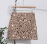 2025 New Scaro Squint Red Skirt High Waist Thin A Word Backbage Anti-Walking Short Skirt 8286
