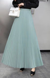 The Long Dress Dress Of The Bowed Dress Woman 2025 Early Spring New High-Waisted Pendant Big Swing Dress Spring And Autumn Color Skirt