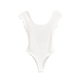 Hundred New Sexy Generous Collar Tight Body Thin Back Conjoined Short-Sleeved T-Shirt Blouse Female Summer