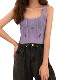 Shangya Hottie Sling Vest Women In The Summer With A Design Sense Of The Bottom Of The Knitting Short Coat Outside Tideins