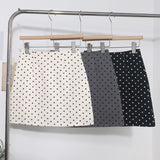 Long-Term Plus Single Real Shot Wave Half Dress Women Summer Anti-Light High-Waisted Thin Ass A Short Skirt 6878