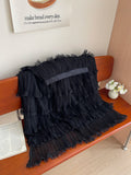 French Sweet Mesh Lace Splicing Layer Cake Half-Dress Girl Spring And Summer Shicrist Gentle Super Fairy A Word Dress