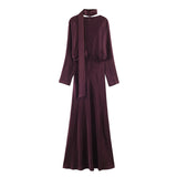 2025 New Women's Fashion Sexy Hot Babes Silk Silk Texture Dress 9973789