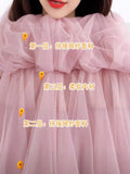 2025 New High-Rise Thin Long Irregular Double Mesh Splicing Half-Dress Female Pong Skirt Dress Dress
