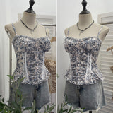 Real Shot Slamm Sling Vest Women's 2026 Summer New Short Sleeveless Top With Chest Cushions In Wooden Ear 8878