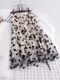 Planting Plum Yarn Half-Dress Women's Autumn And Winter 2025 New Medium And Long-Term Thin Hanging Yarn Skirt Fairy 100-Fold Skirt