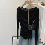 Lyselle Tiansing Long-Sleeved T-Shirt Women's Commuting Autumn New Cool Design Sense