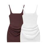 2026 New Summer Fashion Temperament Women's Sexy Sleeveless Bag Hips Tied With Dress
