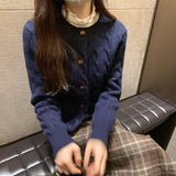 Vintage Loose Silk Sweater Women's Autumn And Winter 2025 New Simple Warm Knitted Cardigan Jacket