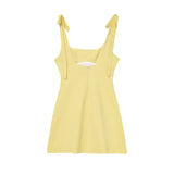 Spring 2025 New Women's Decoration Body Thin Leisure Sling Design Sensense French Dress 2180305