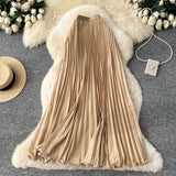 Wave Hem Wave Point Hundred Fold Skirt Half Skirt Women 2026 Spring New Tight Waist A Word Long Fishtail Skirt