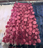 Heavy Industry Three-Dimensional Flower Mesh Yarn A-Word Half-Dress Women Autumn 2025 New Design Sense High-Rise Thin Fairy Skirt