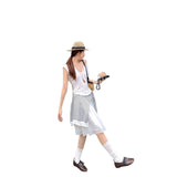 Beautiful Single-Wear Lace Splicing V-Neck Shoulder Short-Sleeved T-Shirt Women 2026 Summer New Design Sense Niche Top
