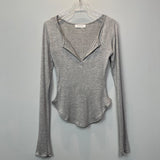 Handong Gate New Fashion Comfortable And Sexy Half-Open Bring Bosom Femininity Comfortable Long-Sleeved T-Shirt