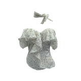 With Chest Pad A Word Shoulder Wave Point Shirt Woman Xia Repair Lotus Leaf Side Short Shirt Repair Body 6162