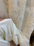 French Elegant Temperament Hollow Lace Dress Girl Autumn Winter High-Waist A Word Folded Loose Big Swing Skirt