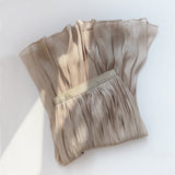 Silk Sensing Temperament Half-Dress Woman Slim Thin Long A-Dress Hanging Summer Egan Yarn Skirt