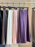 Autumn And Winter Thickened State Slid Fishtail Dress Mid-Length 2025 New High-Waist A-Word Half-Body Skirt