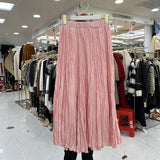Heavy Industry Withered Leaves Folded Half-Body Skirt 2025 Spring And Summer New Glossy Irregular Big Swing Skirt And Ankle Long Skirt