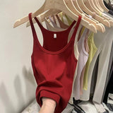 Slinged Waistcoat Girl Slime Skinning Skin Summer New Hottie Wearing Beautiful Back Sleeveless Top