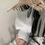 Slinged Waistcoat Girl Slime Skinning Skin Summer New Hottie Wearing Beautiful Back Sleeveless Top