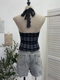 Real Lace Lace Lace Lace With Tector-Legated Chest Pad Deep V Sexy Babes Women Summer Check-Up Top 9361