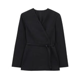 Spring 2025 New Solid Color Female Design Niche Temperament With Blazer 1270608