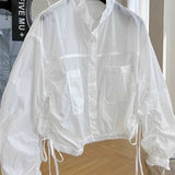 Design A Small Sense Of High-End Cramps Thin-Necked Sunscreen Women's European Summer Loose Short Jacket Jacket