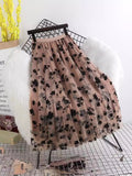 Planting Plum Yarn Half-Dress Women's Autumn And Winter 2025 New Medium And Long-Term Thin Hanging Yarn Skirt Fairy 100-Fold Skirt