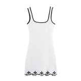 New Women's Fashion Sexy Hottie Pearl Embroidery Dress 5584114