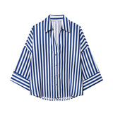 Spring 2025 New Long Fashion Loose Casual Design Small Shirt Top 2340939