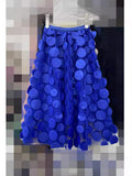 Heavy Industry Three-Dimensional Flower Mesh Yarn A-Word Half-Dress Women Autumn 2025 New Design Sense High-Rise Thin Fairy Skirt