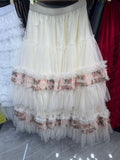The Lace Net Dress In The Long Commuting Skirt High Waist Thin And Fluffy Skirt A Skirt