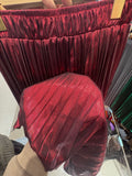 Metal-Sensitive Silk Light Skirt Stand 100-Fold Skirt Woman Long-Singed A-Shaped Skirt