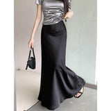 French High-End Korean Version Of Fishtail Half-Dress Women 2026 Spring New High-Rise Thin Temperament Mid-Long Skirt Chic
