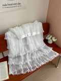 French Sweet Mesh Lace Splicing Layer Cake Half-Dress Girl Spring And Summer Shicrist Gentle Super Fairy A Word Dress
