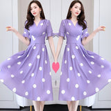 Summer Chiffon Dress Women 2026 Summer New Fashion Summer Temperament Tying Skirt Women's Fashion Trend