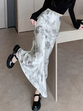 French Temperament Retro Tie-Dye Dress Girl Spring 2025 New High-End Feel-Back Bau-Style A-Word Dress
